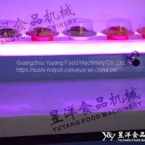 Dim Sum Conveyor Belt Food Grade Stainless Steel Sushi Conveyor Belt thumbnail-1