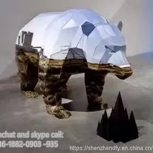 Public indoor space Customized Stainless Steel Furniture Sculpture thumbnail-5