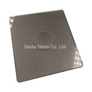 Customised Float Glass Concave Push Button Toughened Glass for Smart Switch thumbnail-2