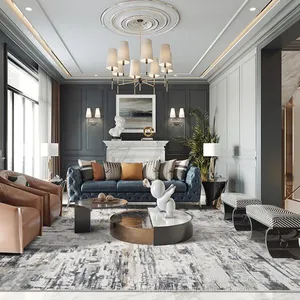 Soft Modern Living Room Luxury Rugs Carpet Design Free Shipping thumbnail-4