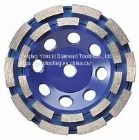 Double Row Segment High Frequency Diamond Cup Grinding Wheel thumbnail-2