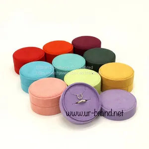Velvet Gray Flannel Ring Box Jewelry Box Earrings Ring Pendant Bracelet Packaging Box thumbnail-1