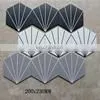 Hexagonal Brick 230*200*115 mm Black and White Rays Pattern Classic Tea Bar Clear Bar Anti-slip Wall Tile Floor Tiles thumbnail-4