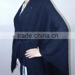 Ladies Women Fashion Blanket Office Cashmere Pashmina & Wool Knitted 2016 New Winter Warm Top Cape With Belt thumbnail-2