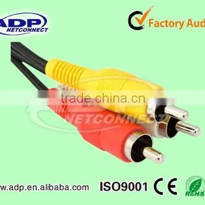 High Quality 3RCA -3 RCA Audio Video Cable Male To Male 1.8M 2M thumbnail-1