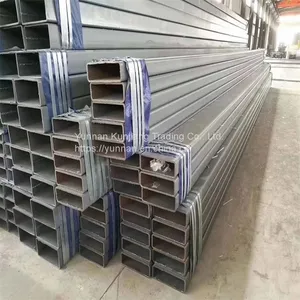 Yunnan Q235 Square Tube Wholesale Hot Dip Galvanized Square Tube 40 * 80 * 3 Square Tube Kunming Sales Square Tube thumbnail-1