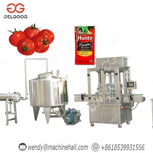 Tomato Puree Machine Tomato Sauce Maker Machine Tomato Processing Equipment Tomato Ketchup Production Line thumbnail-1