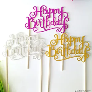Green Leaf Cake Topper Tropical Style Cake Decoration Tools Wedding Birthday Party Supplies thumbnail-5