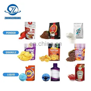 Mini Stand Up Pouch Shampoo Bag Packing 4 Sided Sealing Suger Doypack Automatic Packaging Machine thumbnail-2