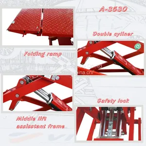 VICO On Ground Install / Ultra Thin Scissor Car Lift for Sale # V-JSXB-A-3530 thumbnail-2