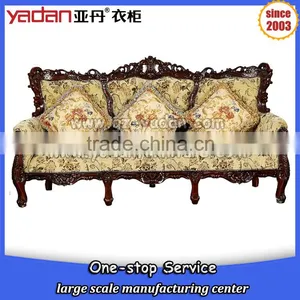 Antique Furniture Living Room Fabric Sofa Sets thumbnail-2
