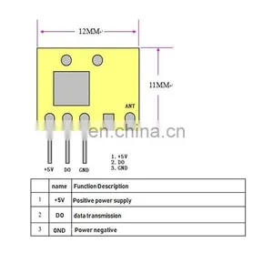 Micro Ultra Small Volume 5 Volt High Frequency Superheterodyne Wireless Receiving Module thumbnail-2