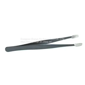 Wide Flat Head Flat Head Tweezers Stamp Clip Tweezers ESD34A - SA Anti-static Flat Head Tweezers thumbnail-2