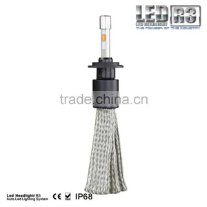 Factory Supply OEM 80W 9600lm Super Bright R3 Led Motorcycle Headlight Bulb H7 thumbnail-3