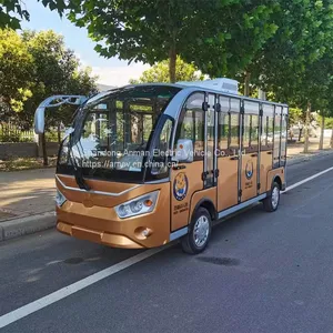 11 Seat Electric Sightseeing Bus Rural Bus for Sale thumbnail-4