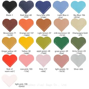 Cute Bookmark Heart-Shaped Page Corner Bookmark Handmade Leather Bookmarks in 18 Colors for Book Notebooks Novels thumbnail-3