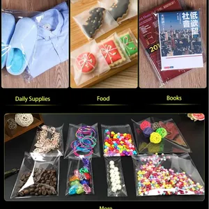 Customized Printed Clear Header Plastic Bags Jewelry Clothing Packaging Plastic Opp Self-Adhesive Bags With Logo thumbnail-5