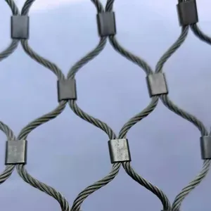 Industrial Stainless Steel Wire Rope Mesh Customized Mesh Size Corrosion Resistant thumbnail-5