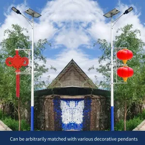 Installation of Solar Street Lights in Handan, 60-watt Golden Bean Lamp Heads for Solar Street Lights in Handan thumbnail-3