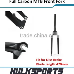 26er Mountain Bicycle Carbon Fork Stanchion Full Carbon Mtb Bike Fork With Axle-through Dropout System thumbnail-1