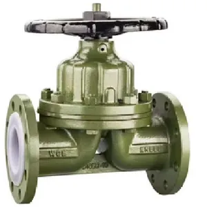 G41J-PN10/PN16 Diaphragm Valve Flange Ductile Iron Rubber Soft Seal Anti-Corrosion Manual Diaphragm Shutoff Valve thumbnail-2