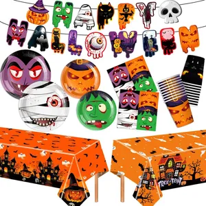 Ningbo PartyKing Cartoon Theme Disposable Tableware Sets Paper Plates Cups Party Supplies Party Banner Wedding Kid Birthday Party Decoration thumbnail-3
