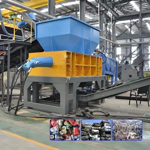 Professional Dual-shaft Metal Shredder Tin Can Shredding Equipment Scrap Aluminum Crushing Machine Shredding Machine EPC thumbnail-1