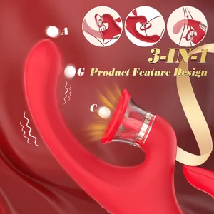 3-in-1 Tongue Licking + Suction + Vibrating Massager, IPX7, OEM thumbnail-5