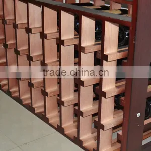 Pine Wood Wine or Beverage Display Rack/flooring Wooden Wine thumbnail-3