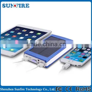 Hot Sale Solar Power Bank Charger for Iphone Xiaomi Power Bank With Charging Cable thumbnail-1
