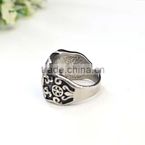 New Arrival Punk Custom Made Stainless Steel Ring Men's Classic Design Jewelry Ring thumbnail-3