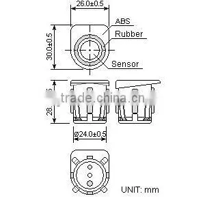 High Quality Parking Ultrasonic Sensor NU40D24TR-1 thumbnail-2