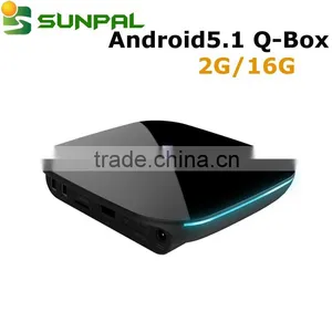 Q-BOX 2GB 4GB Ram 16GB Rom Smart Android TV Box Google Play Store APP Download Kodi 16.0 S905 Android 5.1 tv Box Best OTT Box thumbnail-1