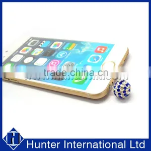 Glaring Diamond Ball Cell Phone Dust Plug Charm thumbnail-1