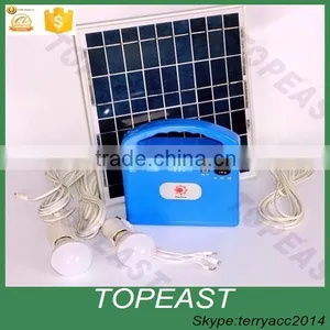 10W Solar Charging DC USB Phone Panel Kit Led Light Fan Power System thumbnail-1