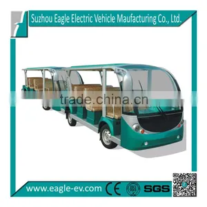 29 Seats Electric Bus Train, Pure Electric, Manual Drive System, Transmission Gear Box, Cluth, 5 Speed thumbnail-1