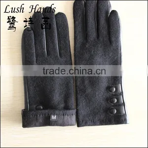 2016 Hot Selling Ladies Woolen Button Gloves thumbnail-2