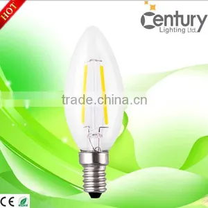 Hot Decoration LED Candle Light Dimmable 4w E12 E14 220v Led Filament Bulbs 2w Led Candle Lights thumbnail-1