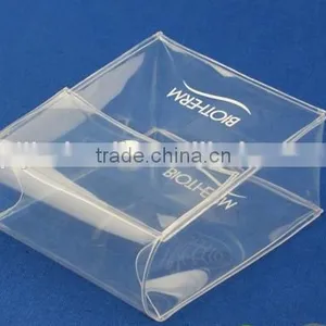 Wholesale Cheap Price Clear Pvc Plastic Bag With Snap Button Small Clear Plastic Cosmetic Bag With Snap Botton thumbnail-3