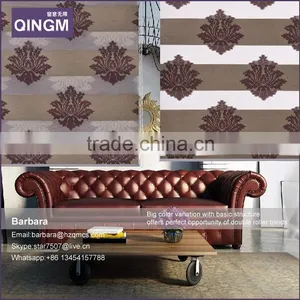 Home Decoration Modern Polyester Carved Flowers Zebra Roller Blind thumbnail-1