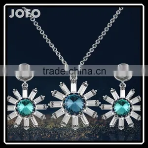 Cheap Wholesale Manufacturers,Gold Jewellery Hot Sale In US Sunflower Jewelry Sets thumbnail-1