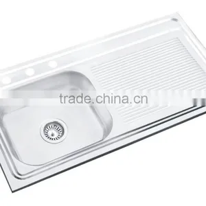 1000x500mm Stainless Steel Sink Hot Sale for South America Satin Finish One Piece Lay on thumbnail-1