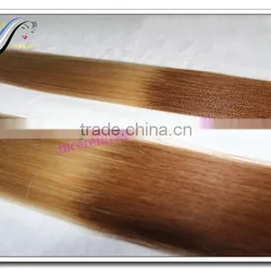 Wholesale Indian Remy Tape Hair Extensions Virgin Indian Hair Ombre Hair Extension thumbnail-3