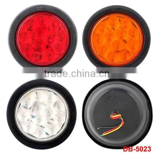 12V/24V 4"Round Stop/Turn/Indicator Truck Led Tail Light thumbnail-1