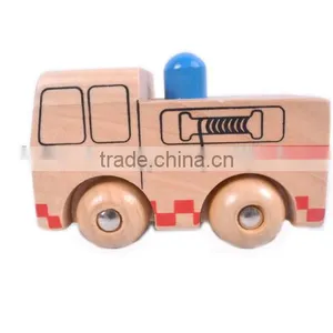 CE Standard Cheap Price and High Quality Solid Wood Kids Car Toy for Sale thumbnail-3