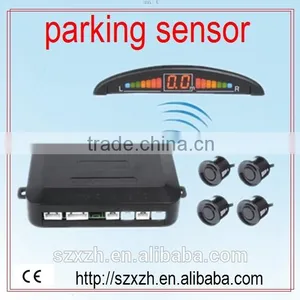 Black Car LED 4 Wireless Parking Sensor Backup Reversing Radar thumbnail-1