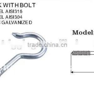 New China Products For Sale Stainless Steel Aisi 316 304 Swing Hook Screw Hardware Carabiner Manufacture thumbnail-4