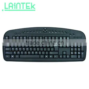 Customized Layout 2016 Cheap Promotion Special Offer Old Design Unique Multimedia Coloured Wired Keyboard thumbnail-2