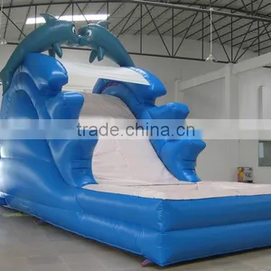 8mL Giant Dolphin Inflatable Slide thumbnail-2