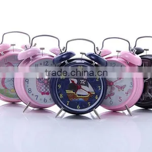 Decorative Mini Double Bell Metal Alarm Clock for Kids Alarm Clock thumbnail-1